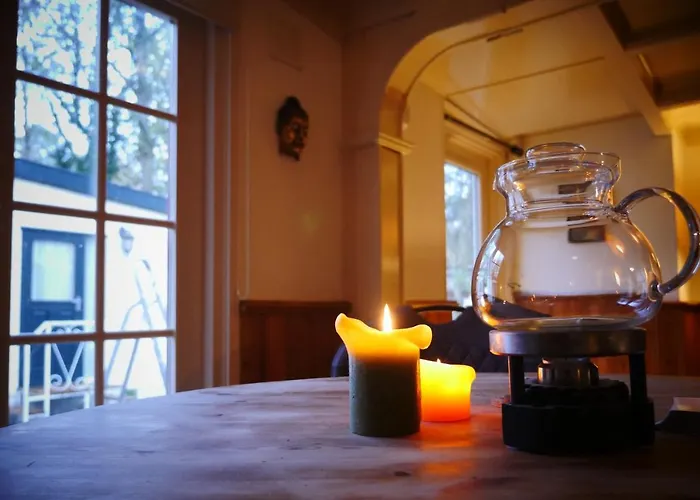 Cosy Cabin In The Woods With Whirlpool And Fireplace