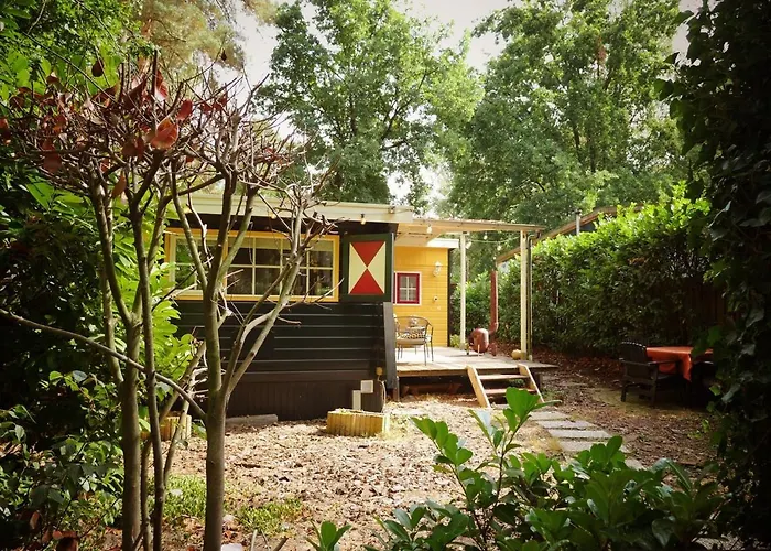 Cosy Cabin In The Woods With Whirlpool And Fireplace