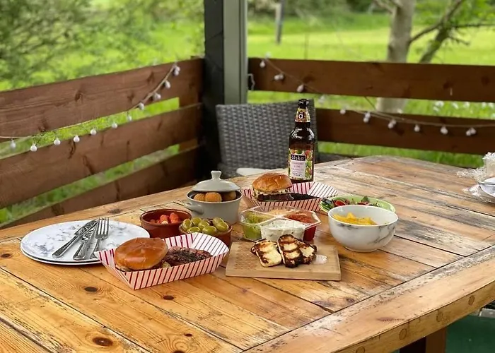 Wooden Tiny House Glamping Cabin With Hot Tub 1