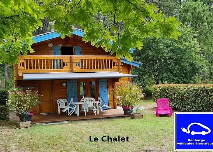 A BIAS Chalet 4 à 6 Personnes Entièrement Climatisé Chargeur VE 7kw-Wifi-Balnéo et Piscine