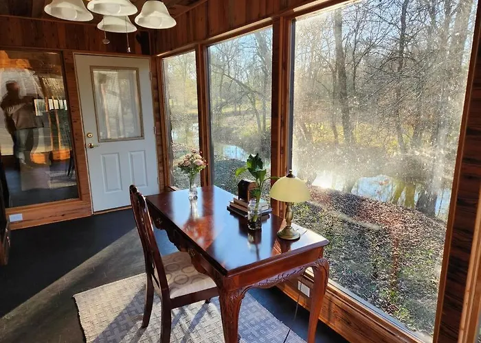 7. Gorgeous Creekfront Lodge