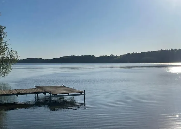 Karmelowe Domki Kaszuby, Z Jacuzzi Na Tarasie Z Widokiem Na Jezioro