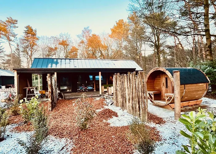 Wellness In The Woods - 4P Tinyhouse Met Prive Sauna & Hottub