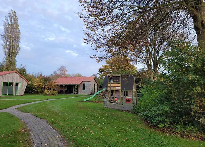 De Horizon, slapen in hutten
