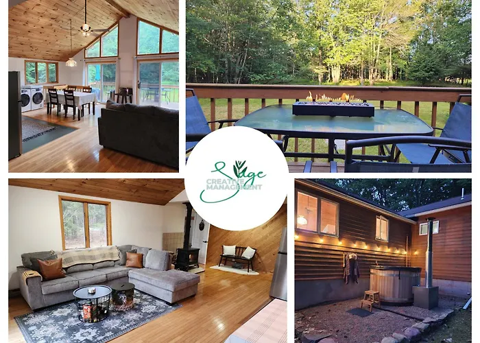 Rustic Catskills Cabin With Hot Tub And Mountain Views