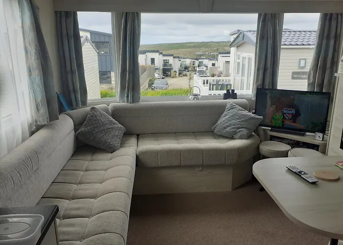 Perranporthcaravan 2Bedroom Tv Gasfire