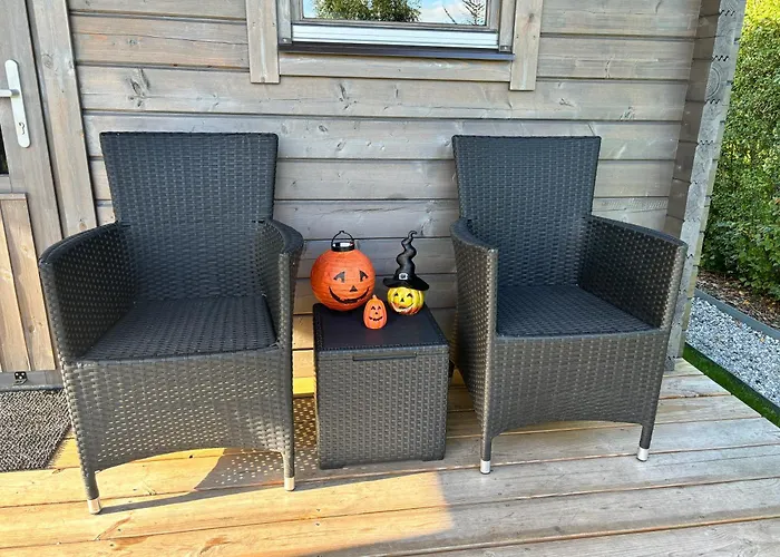 Chalet in het groen met airco