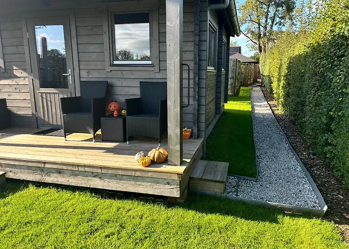 Chalet in het groen met airco