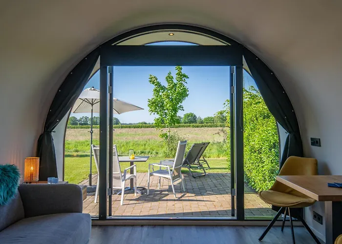 Tiny Natuurlodge voor 2 personen met vrij uitzicht over landerijen