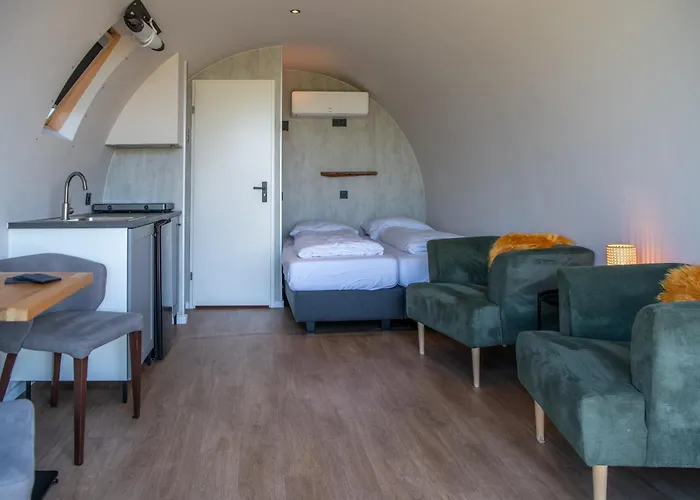 Tiny Natuurlodge voor 2 personen met vrij uitzicht over landerijen