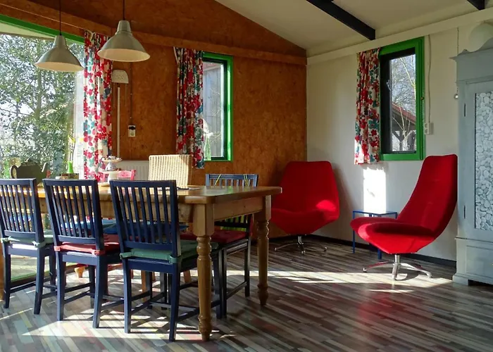 De Horizon, slapen in hutten