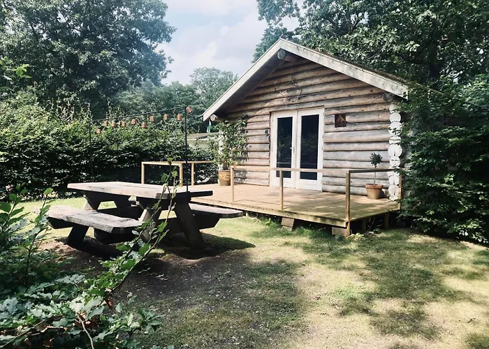 Knus boomstamhuisje op de Schatberg - nabij Toverland