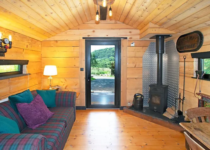 Woodcutters' Cabin Authentic Log Cabin Talybont Aberystwyth Sy245Dw