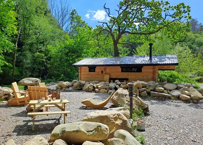 Woodcutters' Cabin Authentic Log Cabin Talybont Aberystwyth Sy245Dw