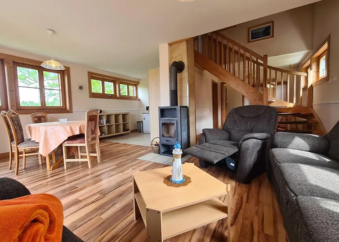 H12 Holz-Ferienhaus Haffblick Russow nahe Ostseebad Rerik