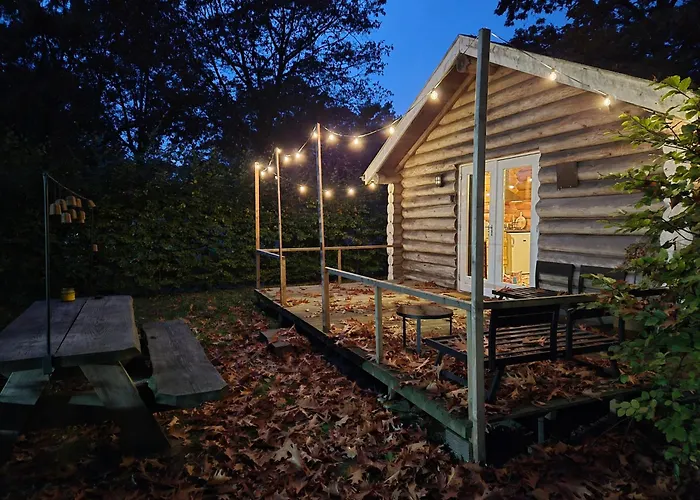Knus boomstamhuisje op de Schatberg - nabij Toverland