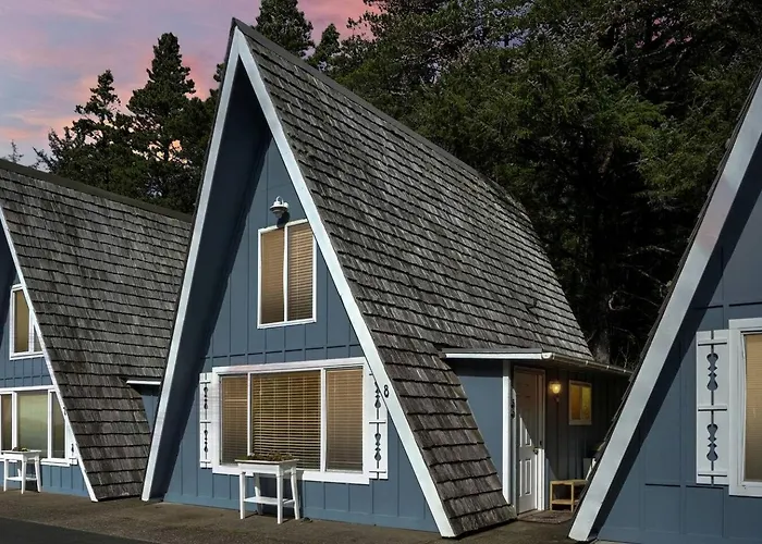 Wonderful A Frame Nestled Amidst Trees In Otter Rock, Oregon