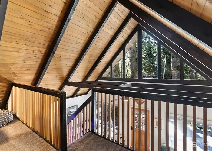 Luxury A-Frame With New Hot Tub, Cozy Fireplace & Backyard Firepit