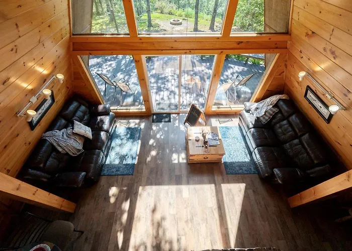 Secluded A-Frame Cabin With Incredible Views Near Mountain Fork River In Oklahoma