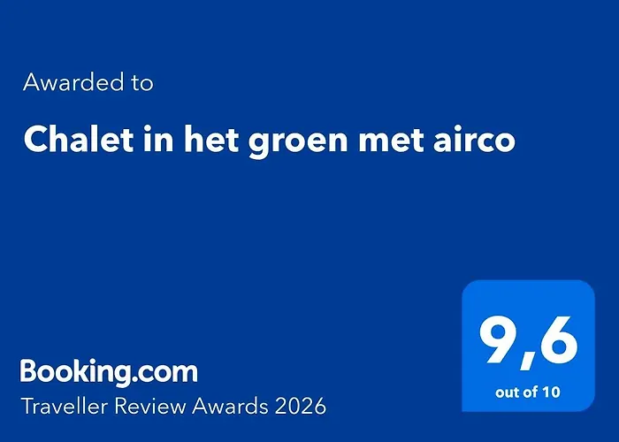 Chalet in het groen met airco