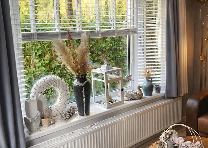 Luxe Chalet met prachtig terras op de Veluwe , veel privacy