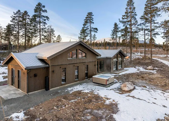 Luxury Trysil Chalet Hot Tub And Sauna