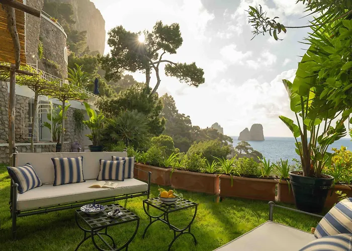 Villa Cisterna Capri, Private Beach Front Property With Pool