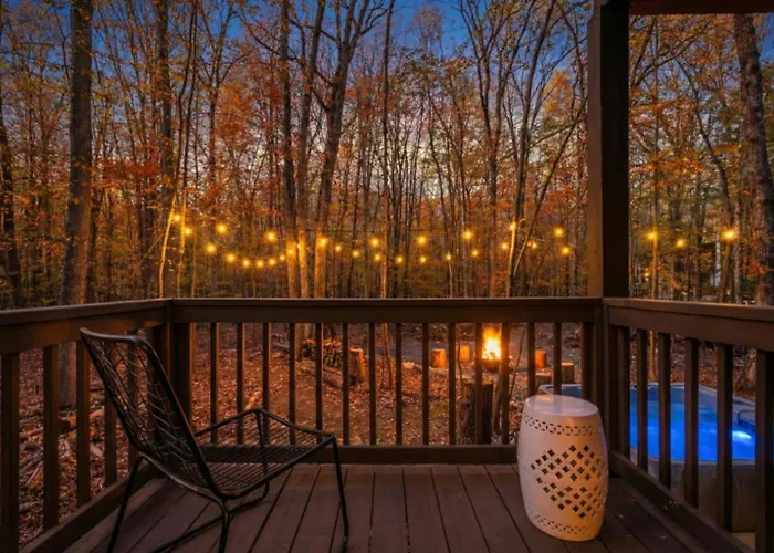 A-Frame Hot Tub Hike Firepit Design