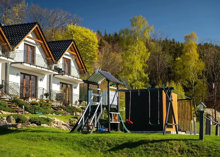 Domki Na Skale Z Widokiem Na Panorame Karkonoszy