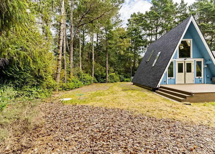 Coastal Woodlands A-Frame Sanctuary With Hot Tub