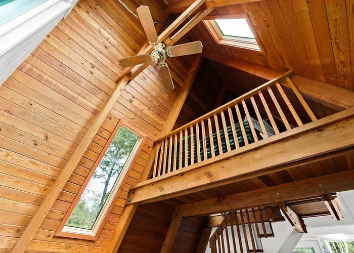 Coastal Woodlands A-Frame Sanctuary With Hot Tub