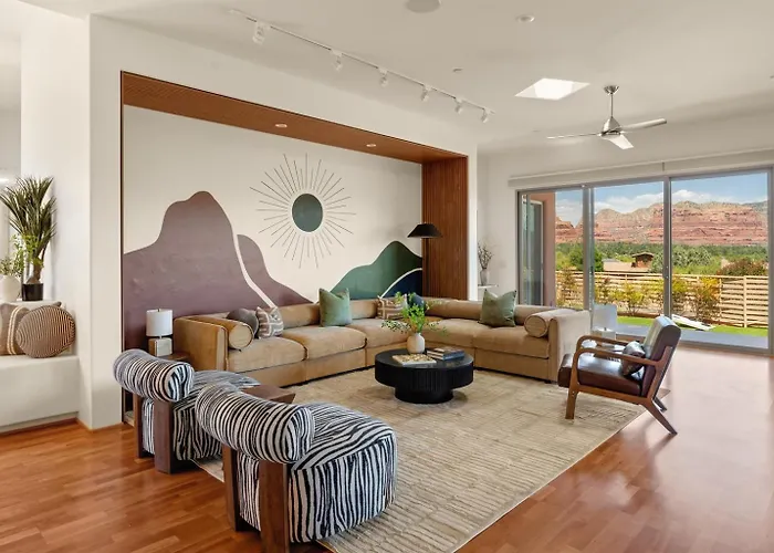 Luxury 4Br Estate For 10, Red Rock & Golf Views, Sauna, Geodome, Massage, Yoga