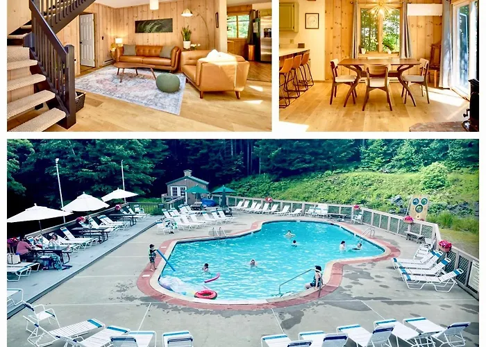 Mid-Mod Vt Dream Chalet Near Skiing And Lake With Clubhouse Hot Tub, Pools
