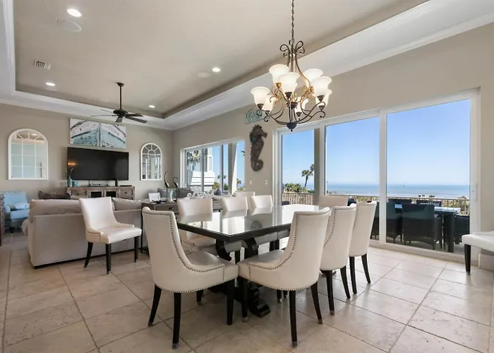 Tiki Tides Oceanfront Beach House 7Br, Elevator, Private Pool & Boardwalk Pcbv