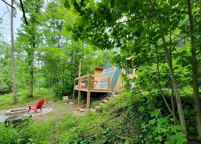 Cool A-Frame On Creek In Purlear, North Carolina