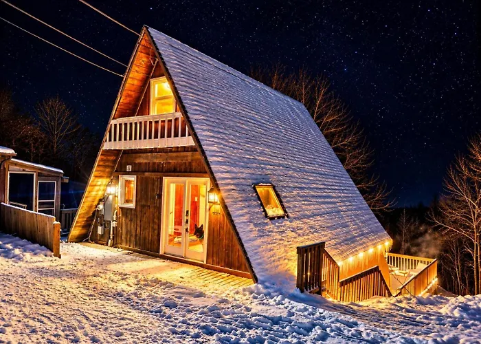 Lovers Edge A-Frame Private Hot Tub & Sauna